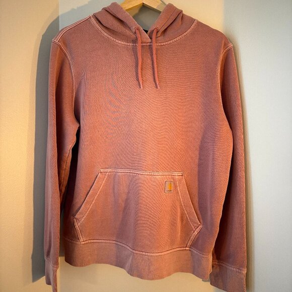 Carharrt Pink Garment Dye Rose tint hoodie-size M - Picture 3 of 10